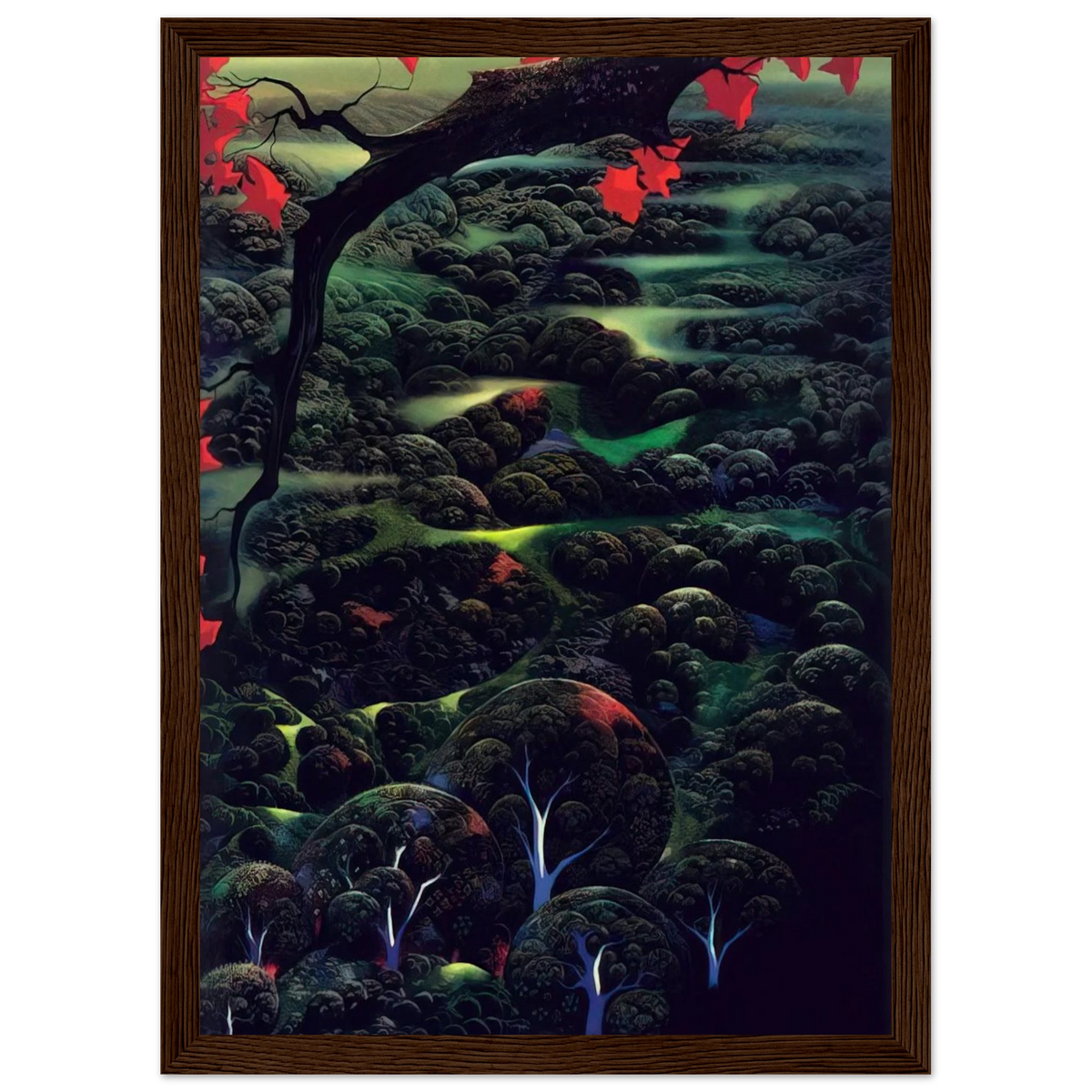 California Memories Framed Poster | Eyvind Earle Framed Prints Wall Art | Eyvind Earle Prints
