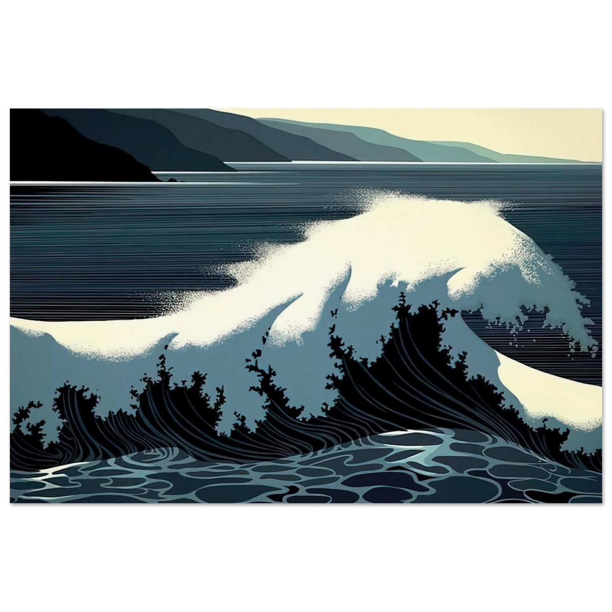 A Sounding of Surf Poster | Eyvind Earle Poster | Eyvind Earle Prints