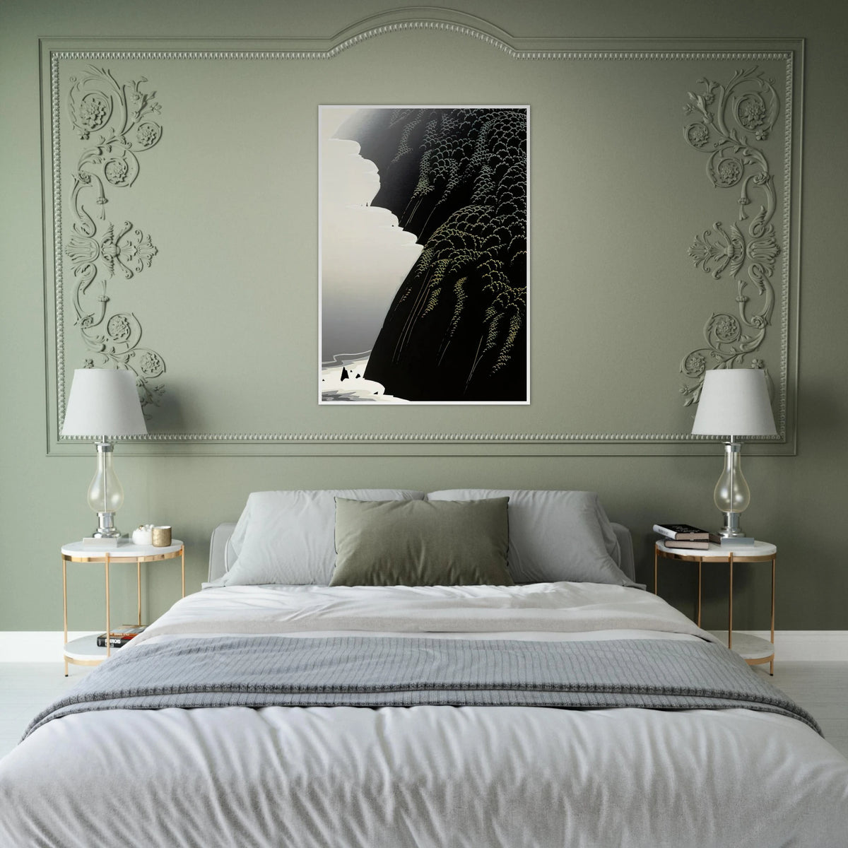 California Coast Framed Poster | Eyvind Earle Framed Prints Wall Art | Eyvind Earle Prints