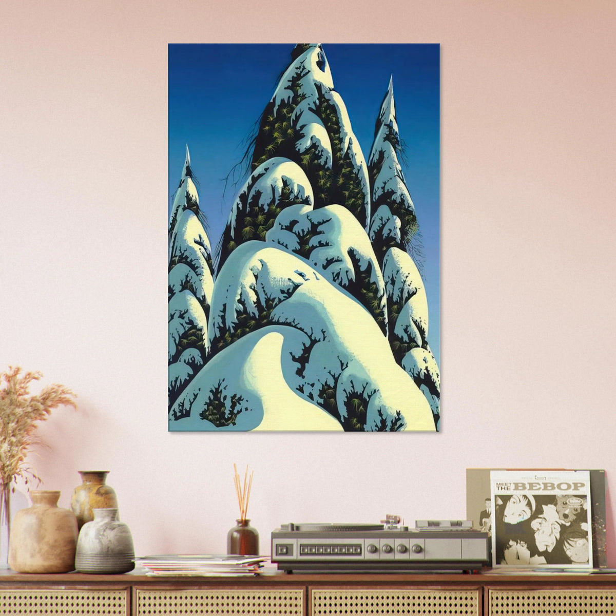 New Fallen Snow Canvas | Eyvind Earle Canvas | Eyvind Earle Prints