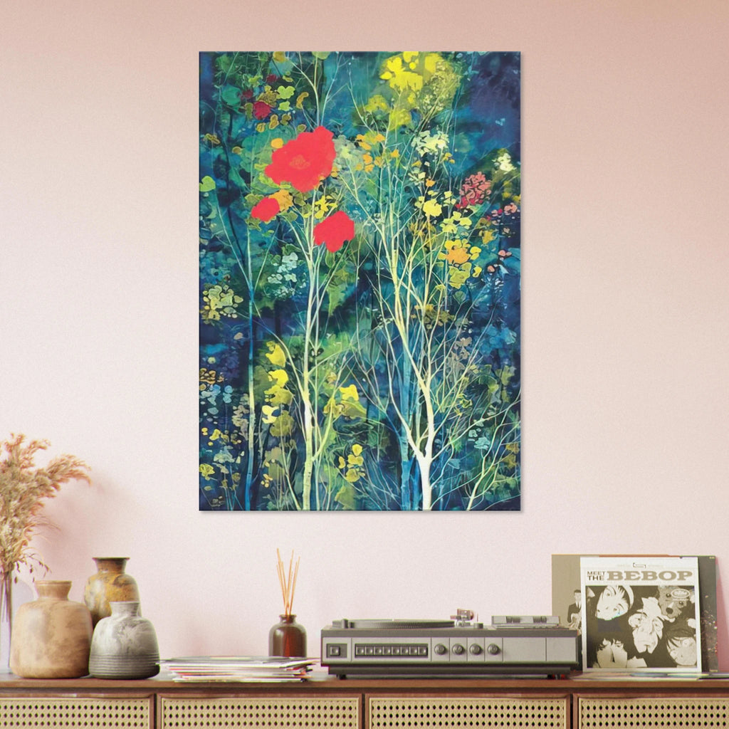 Poppies and Flowers Canvas | Eyvind Earle Canvas | Eyvind Earle Prints