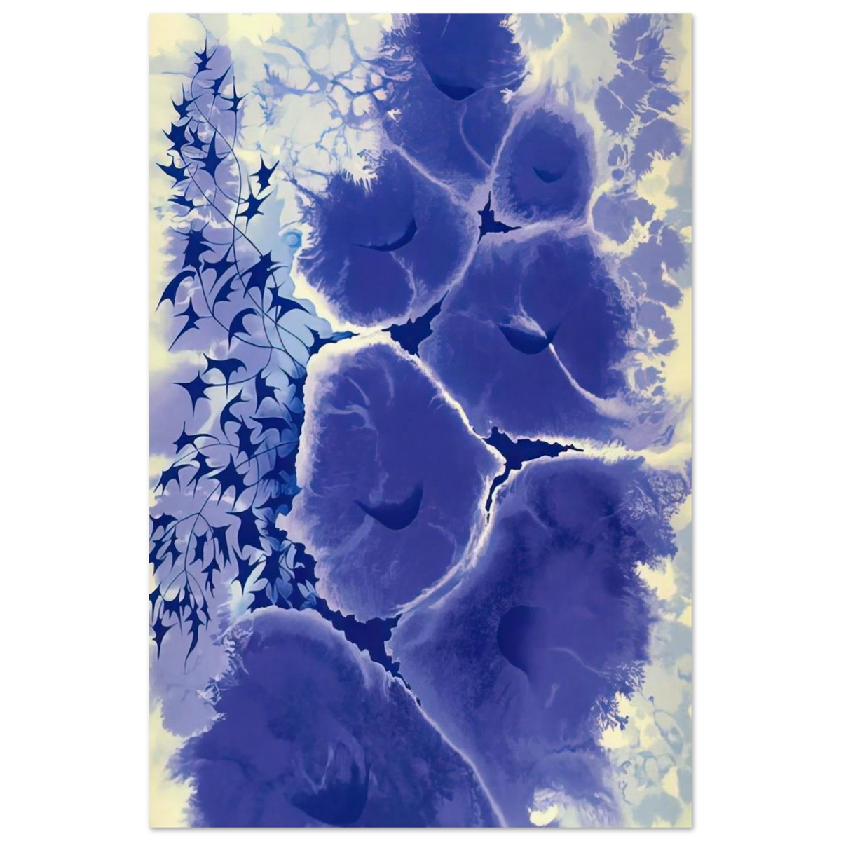 Mauve Floral Poster | Eyvind Earle Poster | Eyvind Earle Prints