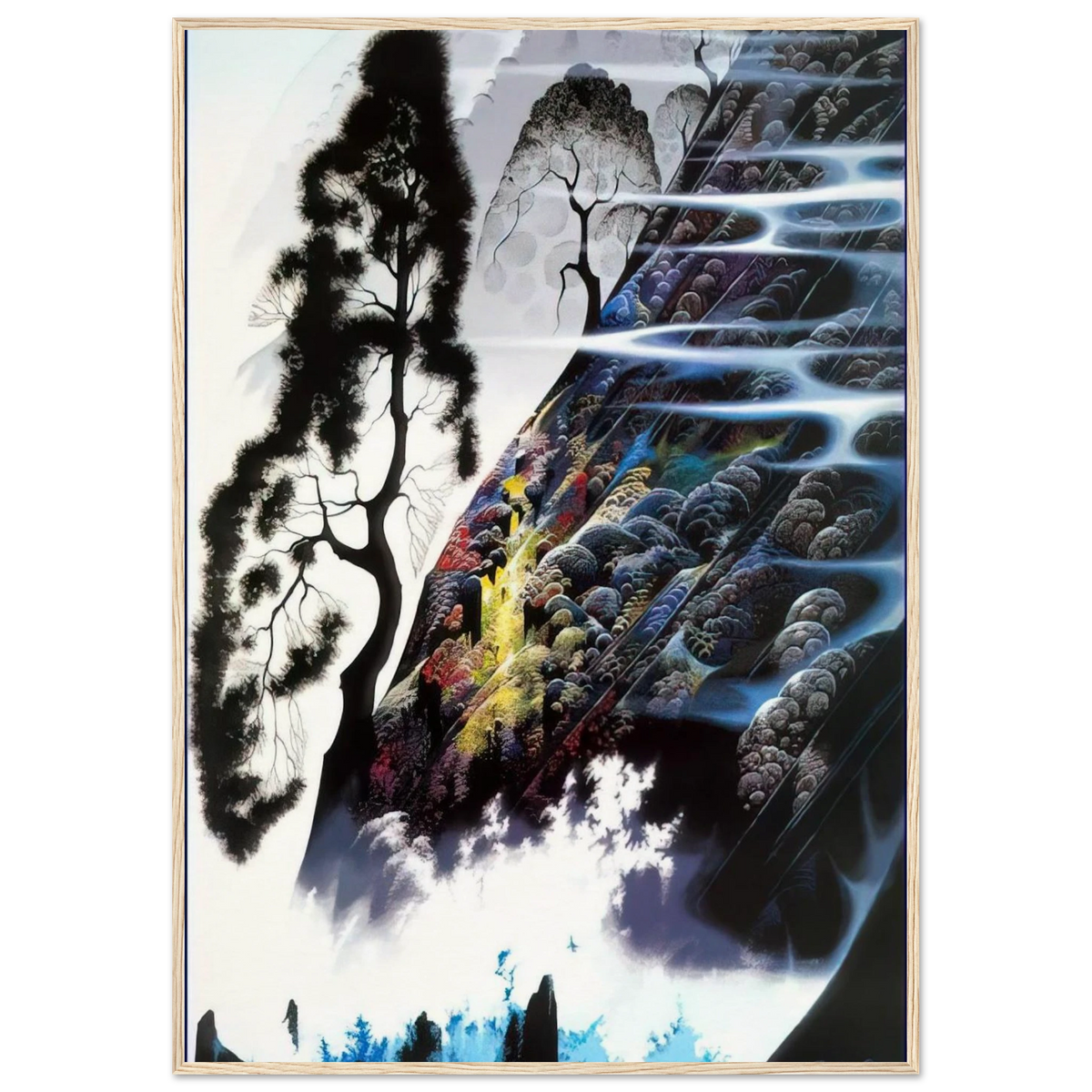Radient Splendor Framed Poster | Eyvind Earle Framed Prints Wall Art | Eyvind Earle Prints
