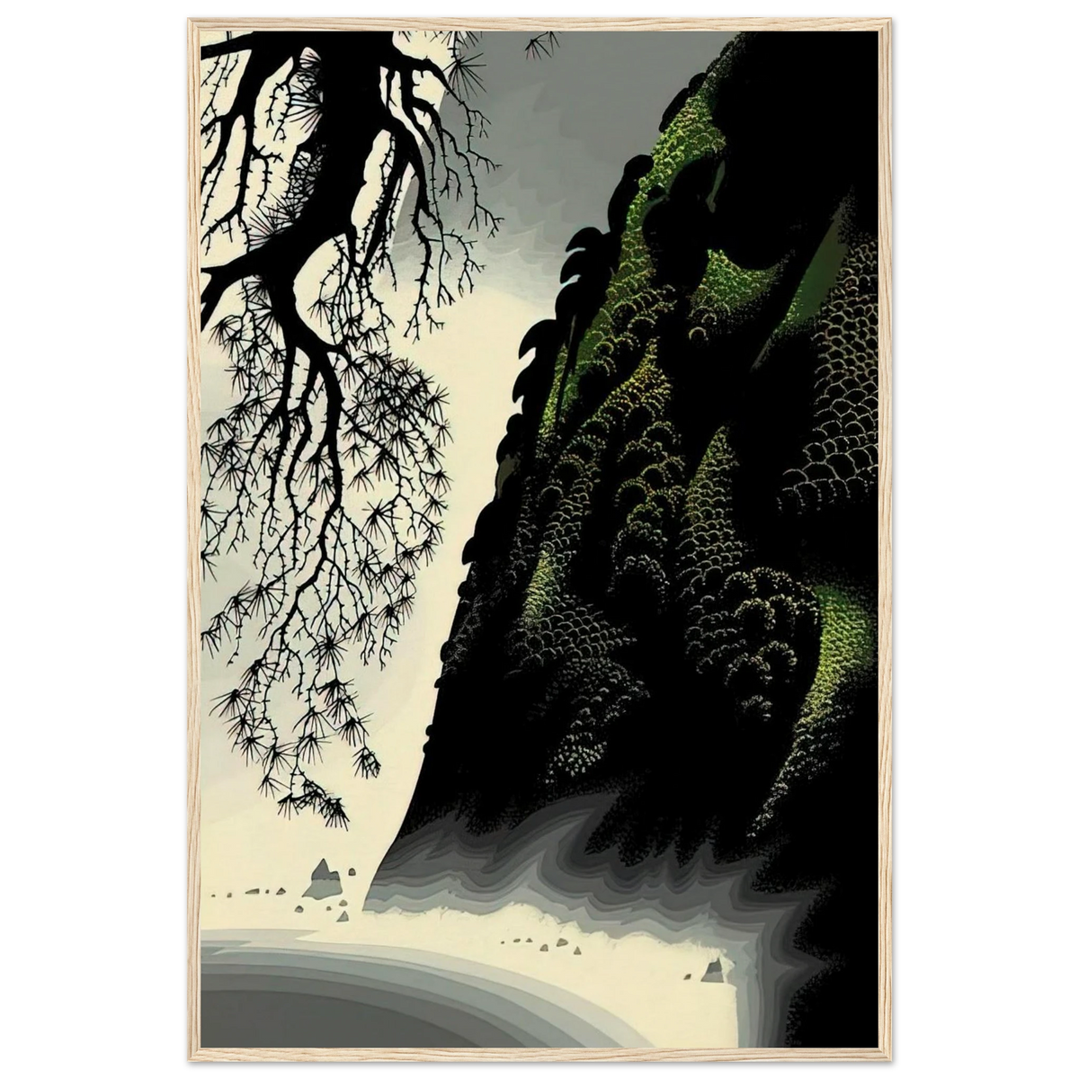 Little Big Sur Framed Poster | Eyvind Earle Framed Prints Wall Art | Eyvind Earle Prints