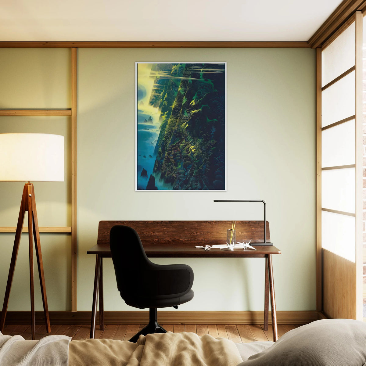 Jeweled Cliffs Framed Poster | Eyvind Earle Framed Prints Wall Art | Eyvind Earle Prints