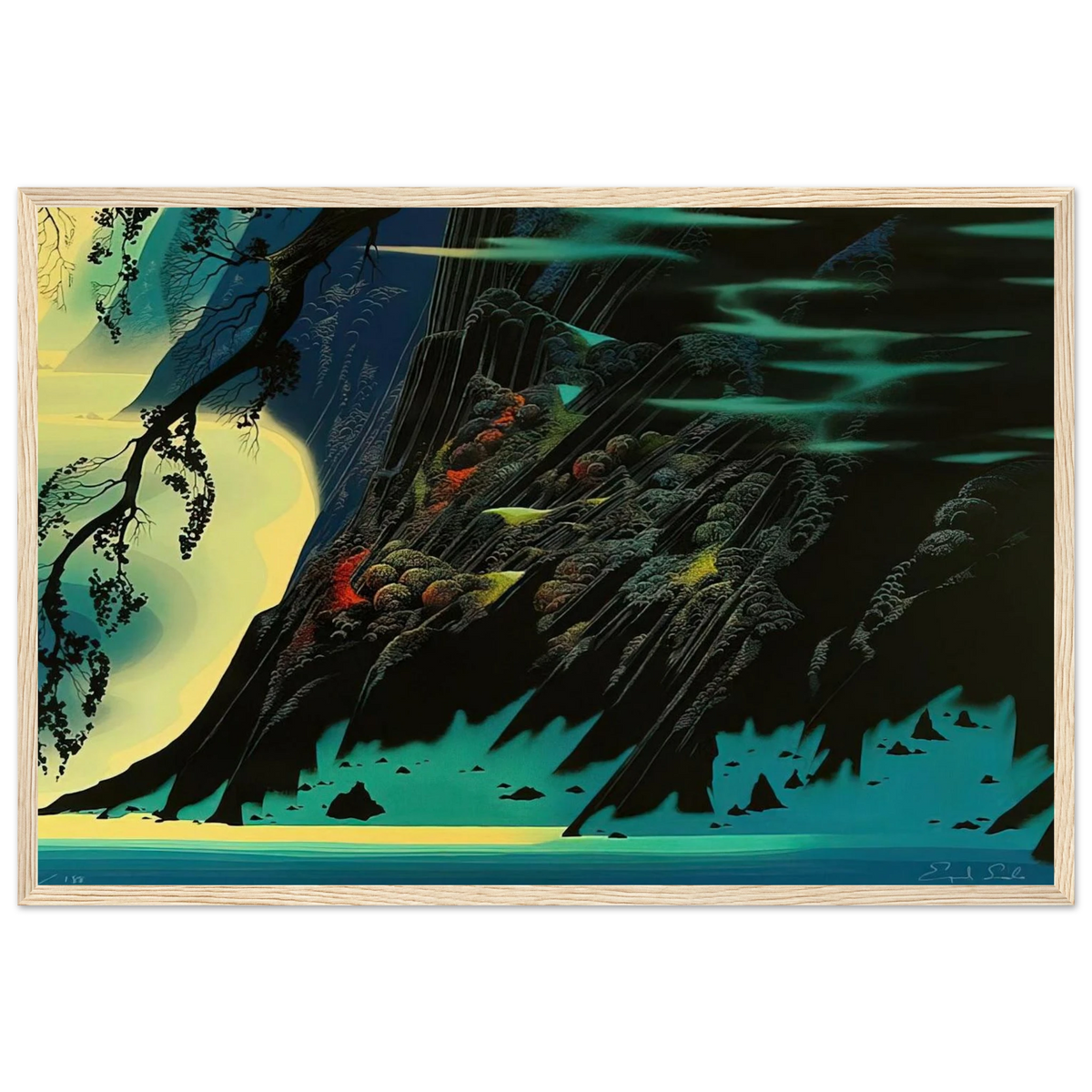 Coastal Magic Framed Poster | Eyvind Earle Framed Prints Wall Art | Eyvind Earle Prints