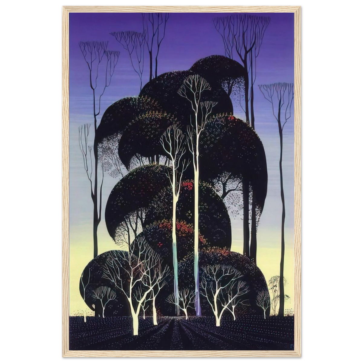 Forest Arabesque Framed Poster | Eyvind Earle Framed Prints Wall Art | Eyvind Earle Prints