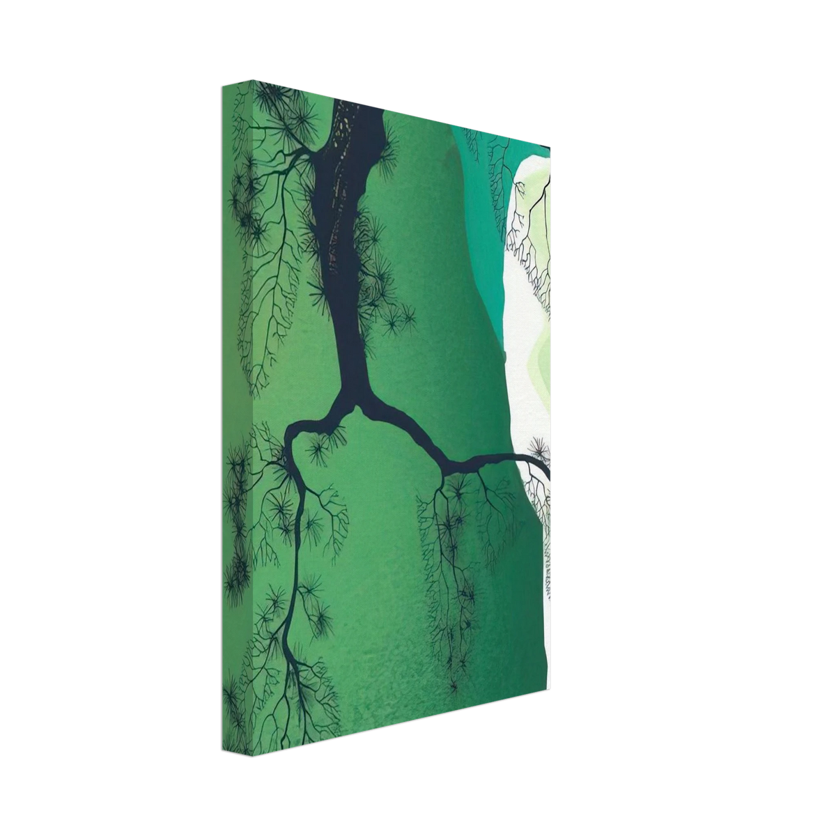 Sea Cliffs and Pine Branch Canvas | Eyvind Earle Canvas | Eyvind Earle Prints