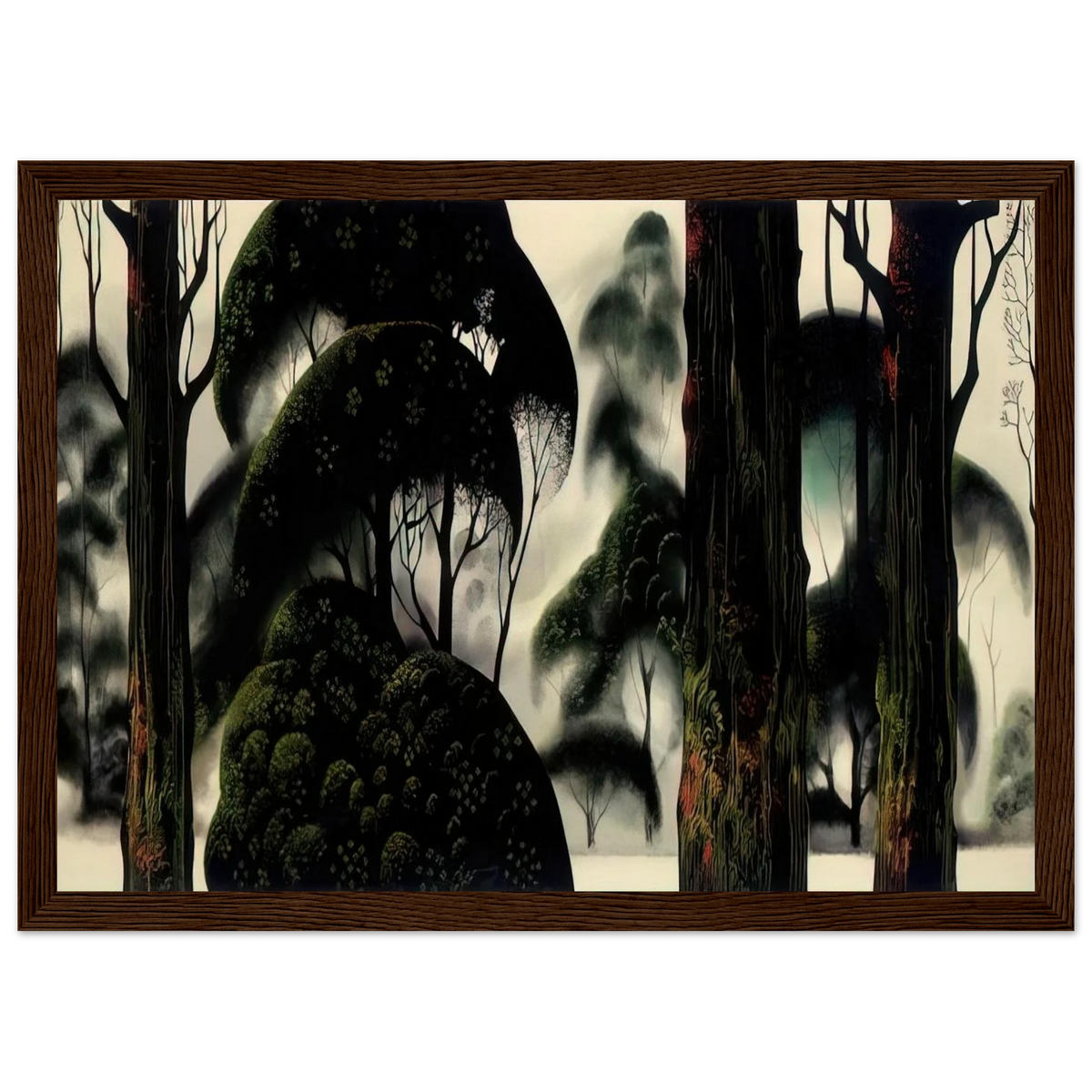 Forest Magic Framed Poster | Eyvind Earle Framed Prints Wall Art | Eyvind Earle Prints