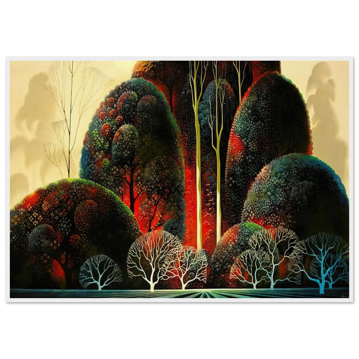 California Orchid Framed Poster | Eyvind Earle Framed Prints Wall Art | Eyvind Earle Prints
