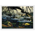Fog Passes By Framed Poster | Eyvind Earle Framed Prints Wall Art | Eyvind Earle Prints