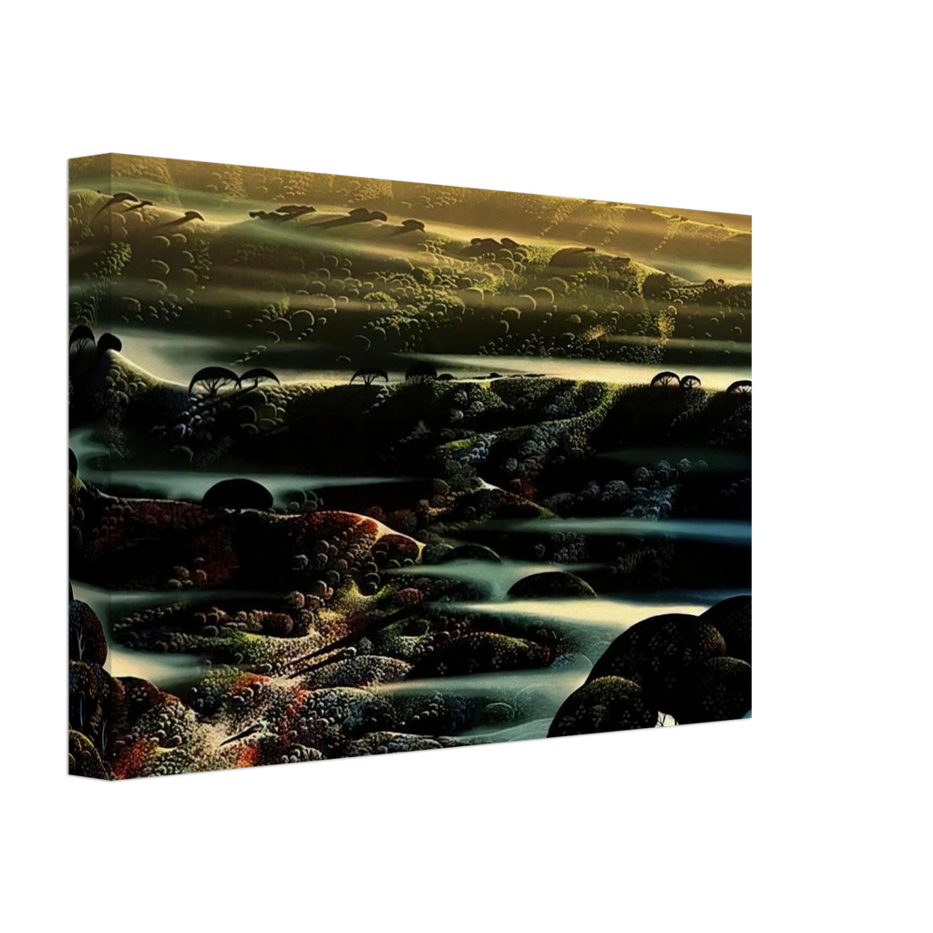 The Valley's Wild Canvas | Eyvind Earle Canvas | Eyvind Earle Prints