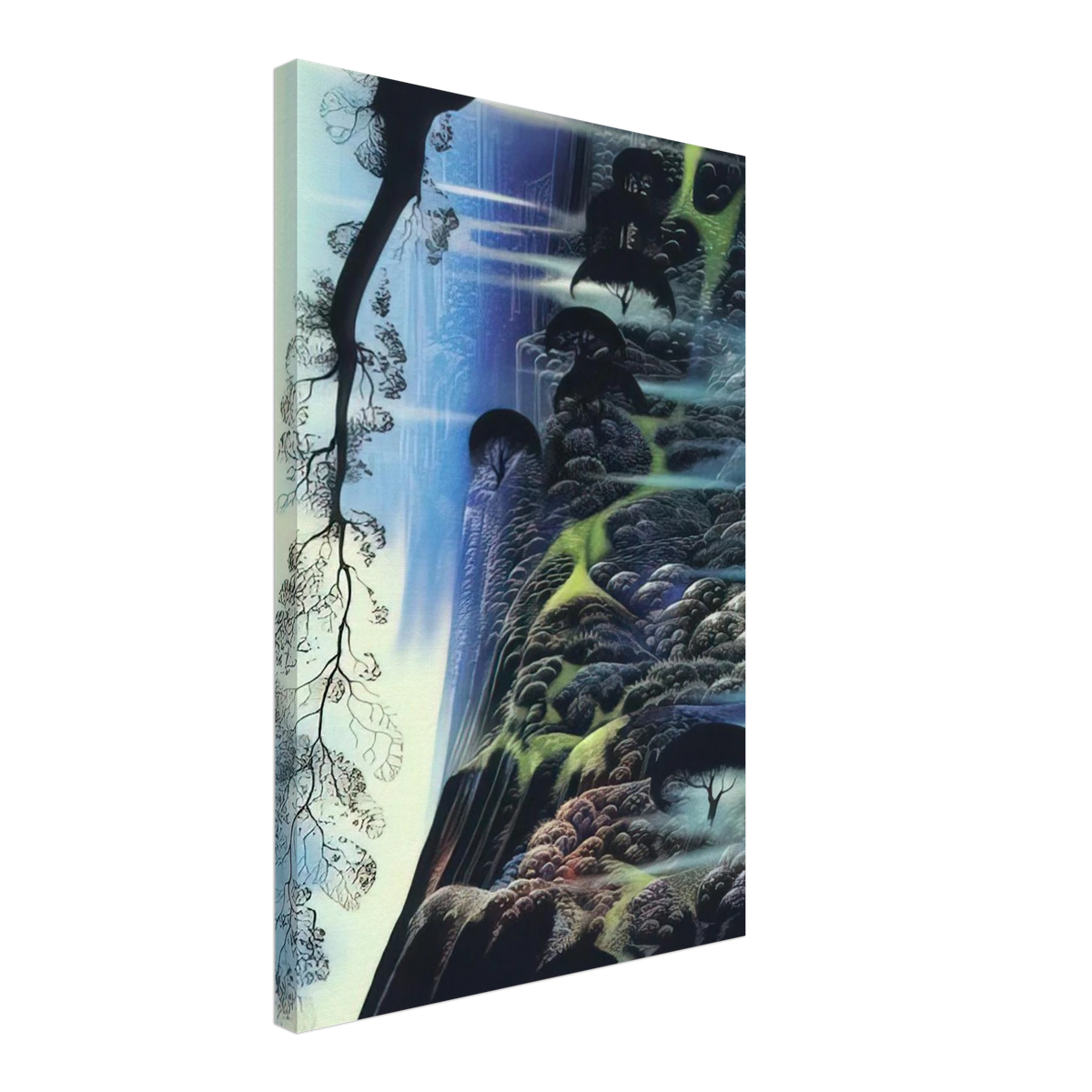Steep Coast Line Canvas | Eyvind Earle Canvas | Eyvind Earle Prints