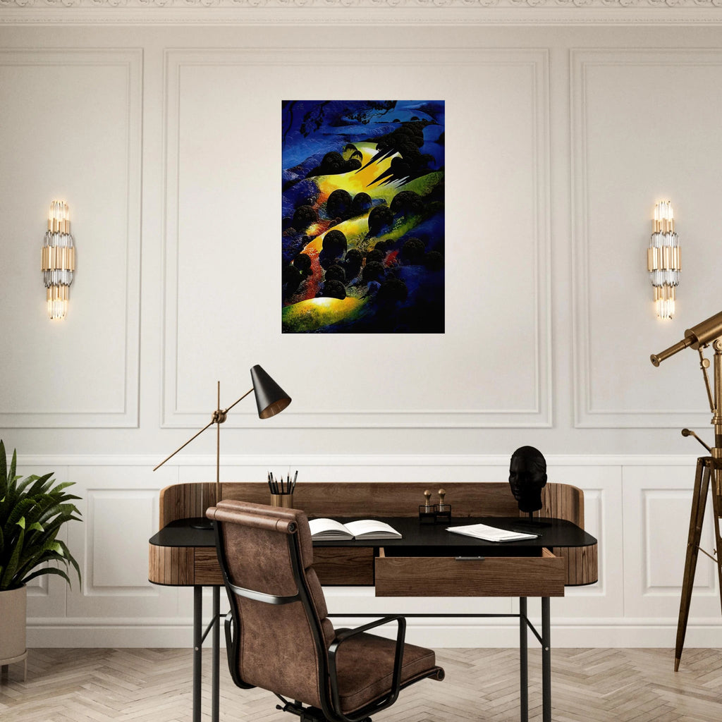 Sunset Flame Canvas | Eyvind Earle Canvas | Eyvind Earle Prints