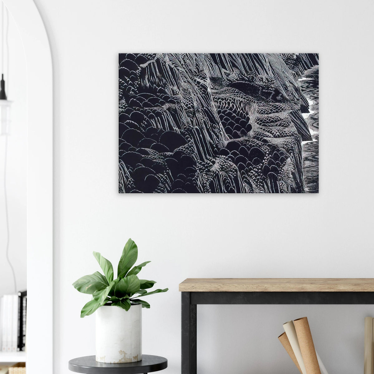 Ocean Cliffs Canvas | Eyvind Earle Canvas | Eyvind Earle Prints