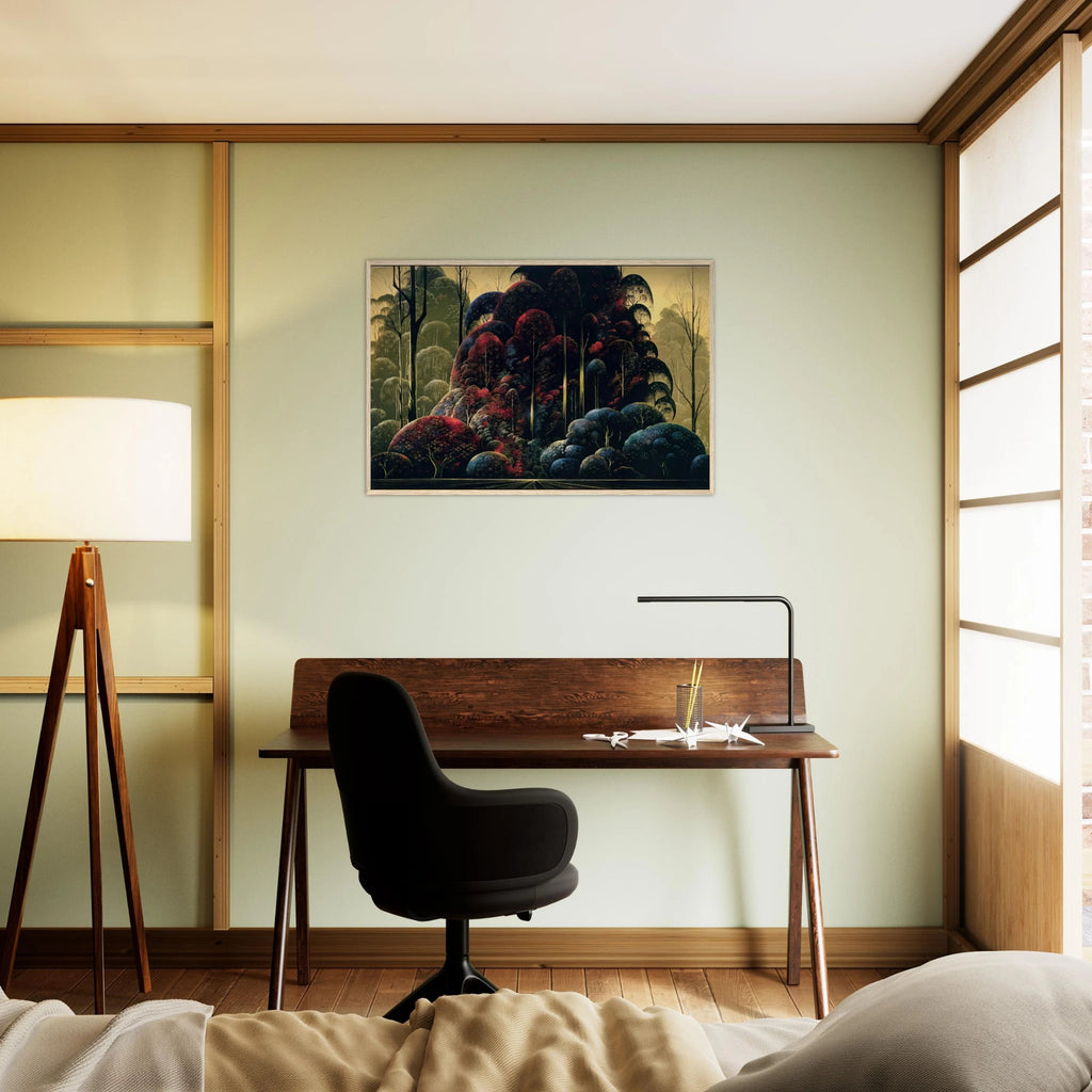 Wind Breaks Framed Poster | Eyvind Earle Framed Prints Wall Art | Eyvind Earle Prints
