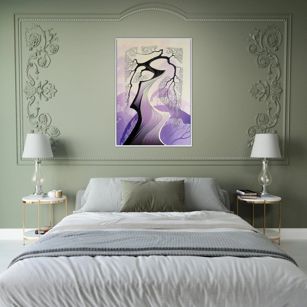Carmel Cypress Framed Poster | Eyvind Earle Framed Prints Wall Art | Eyvind Earle Prints