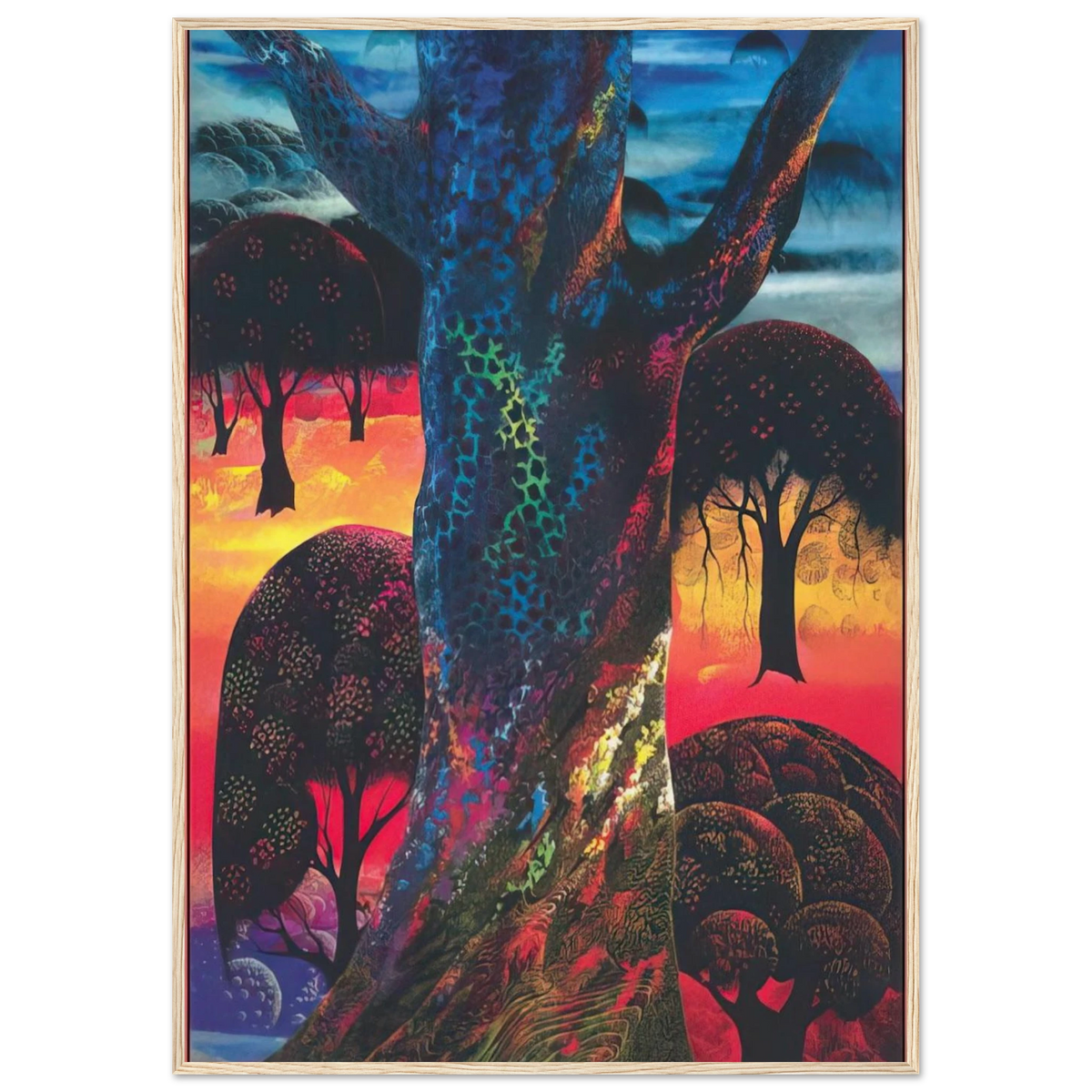 Fire Magic Framed Poster | Eyvind Earle Framed Prints Wall Art | Eyvind Earle Prints
