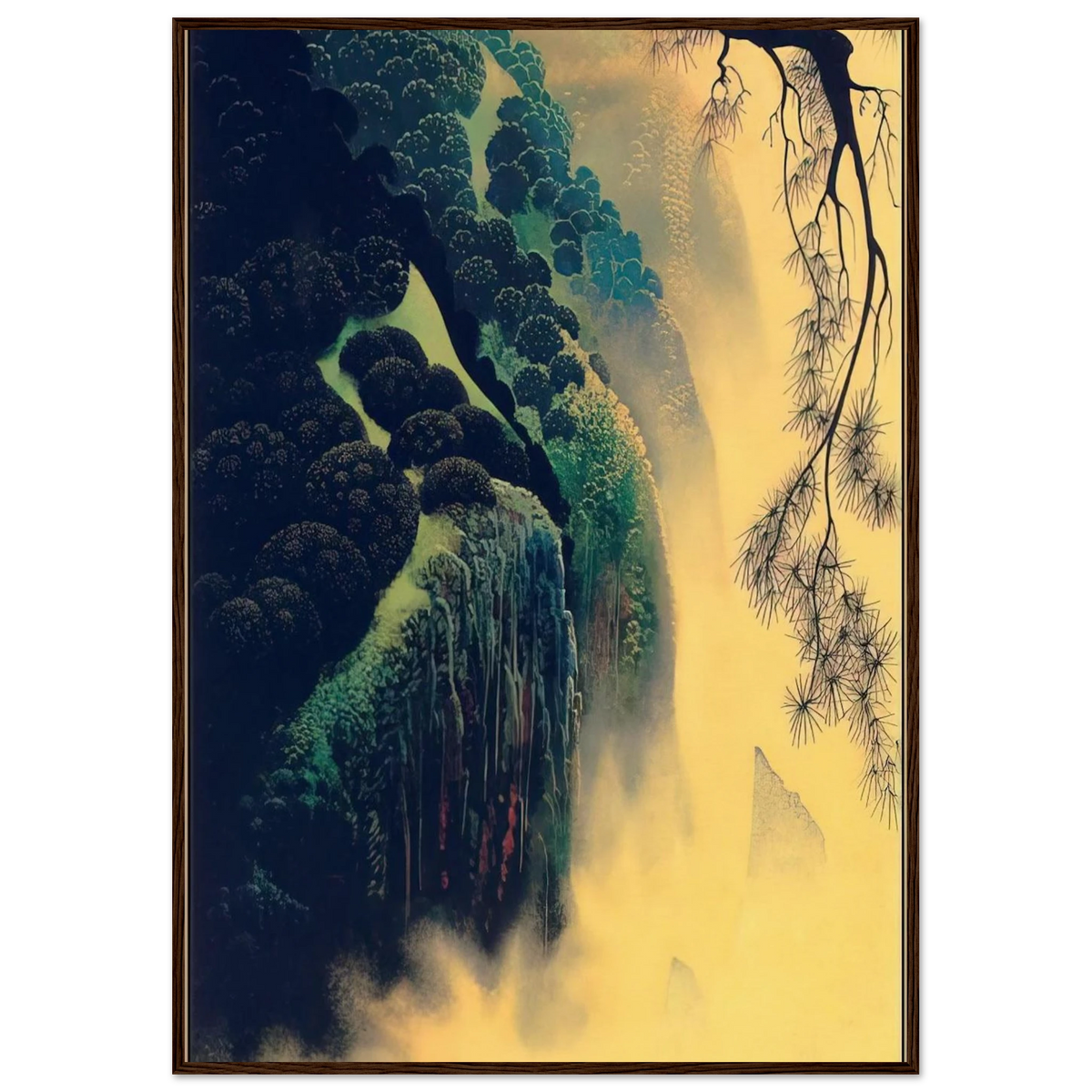 Jeweled Coast Framed Poster | Eyvind Earle Framed Prints Wall Art | Eyvind Earle Prints