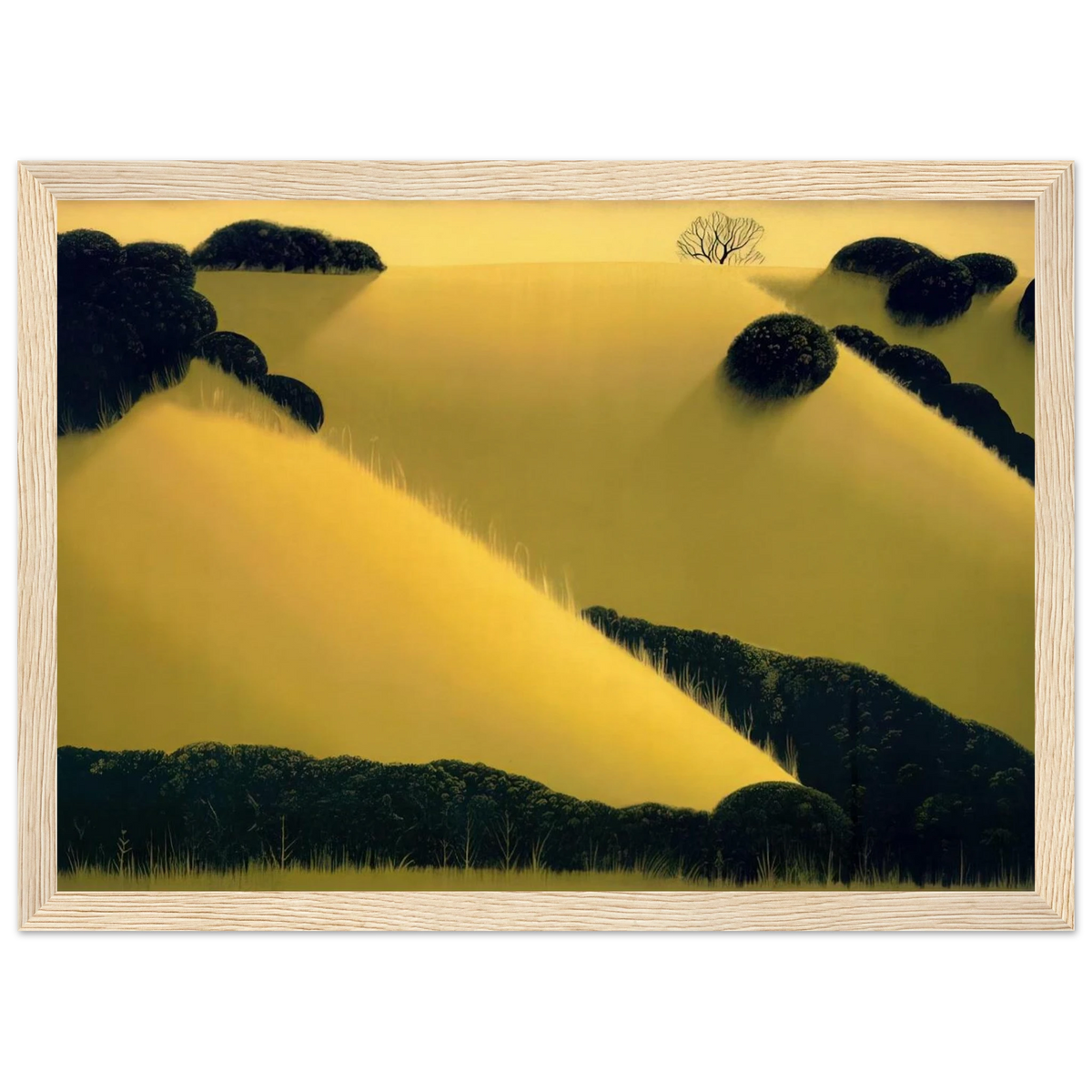 Golden Hills Framed Poster | Eyvind Earle Framed Prints Wall Art | Eyvind Earle Prints
