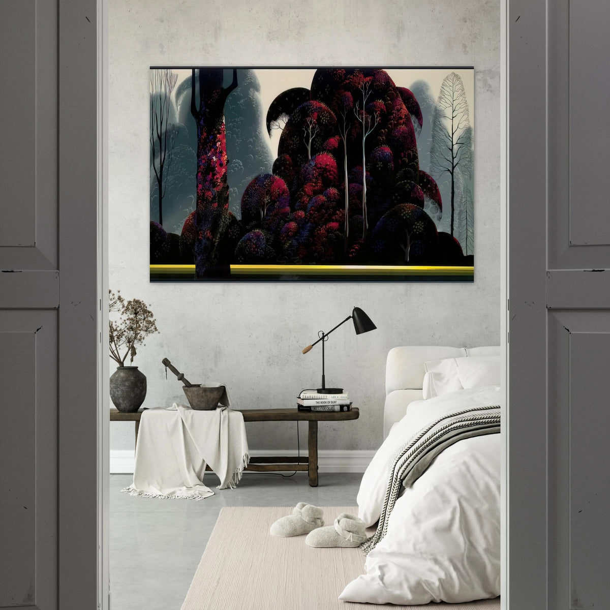 Crimson Eucalyptus Poster | Eyvind Earle Poster | Eyvind Earle Prints