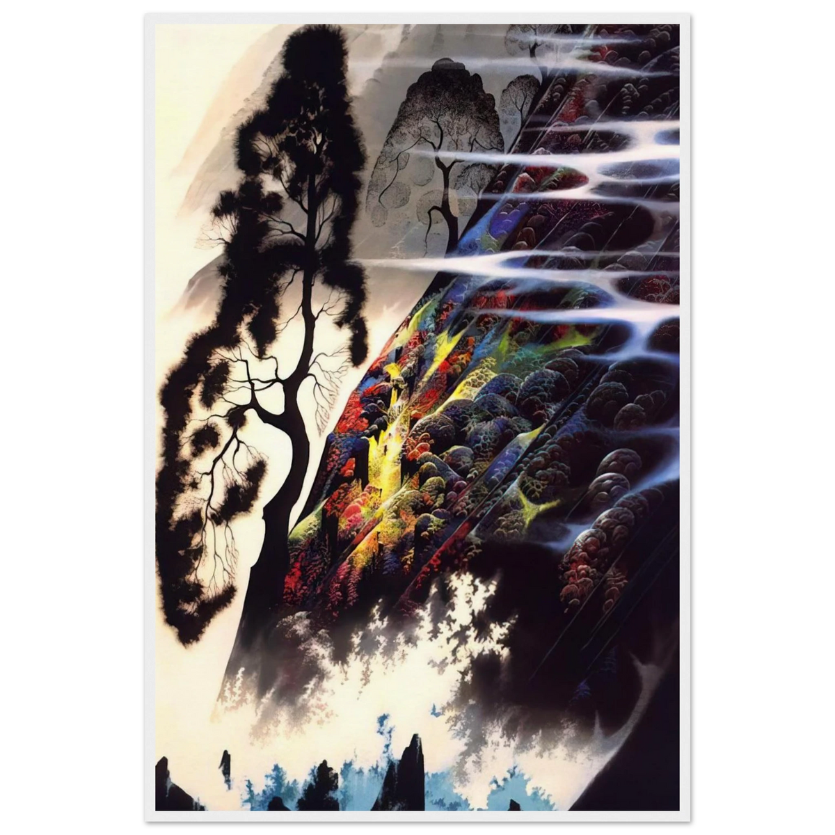 Radiant Splendor Framed Poster | Eyvind Earle Framed Prints Wall Art | Eyvind Earle Prints
