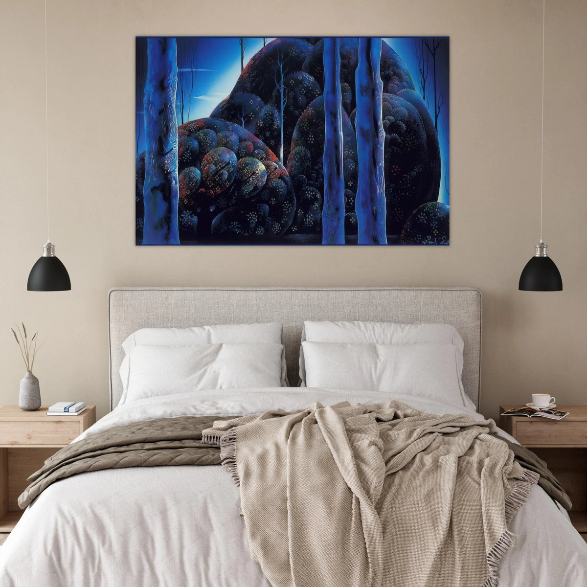 Moonlit Eucalyptus Poster | Eyvind Earle Poster | Eyvind Earle Prints