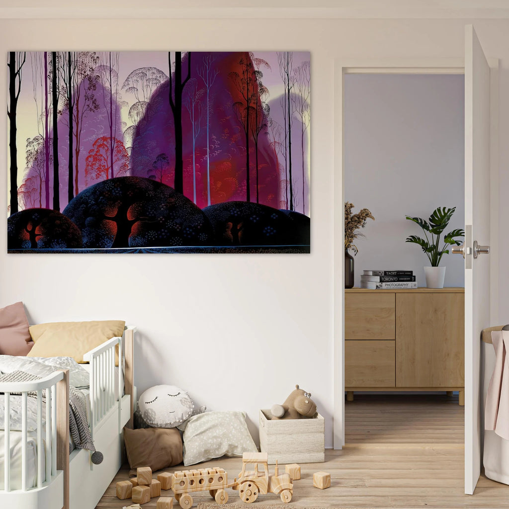 Mauve, Red and Purple Poster | Eyvind Earle Poster | Eyvind Earle Prints