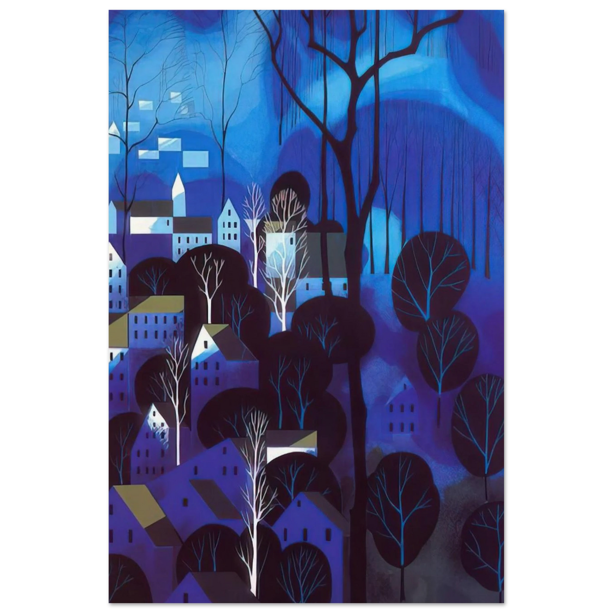 Midnight Blue Poster | Eyvind Earle Poster | Eyvind Earle Prints
