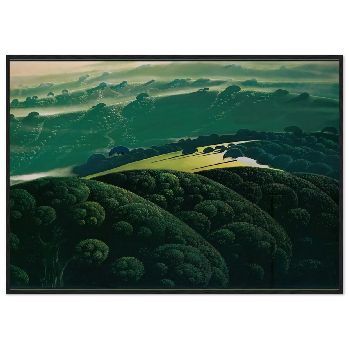 Morning Fog Framed Poster | Eyvind Earle Framed Prints Wall Art | Eyvind Earle Prints