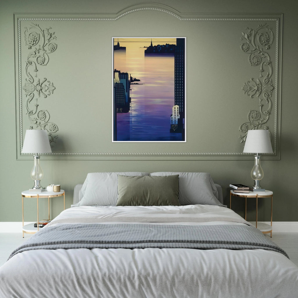 East River Framed Poster | Eyvind Earle Framed Prints Wall Art | Eyvind Earle Prints