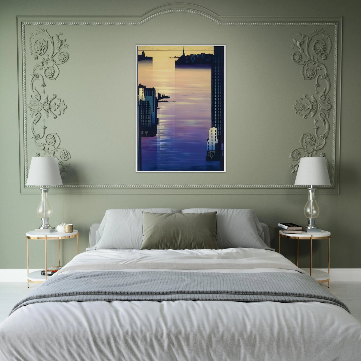 East River Framed Poster | Eyvind Earle Framed Prints Wall Art | Eyvind Earle Prints