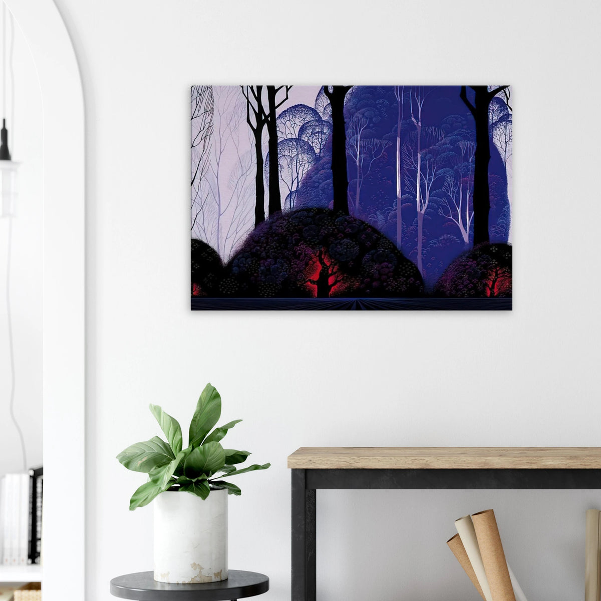 Purple Eucalyptus Canvas | Eyvind Earle Canvas | Eyvind Earle Prints