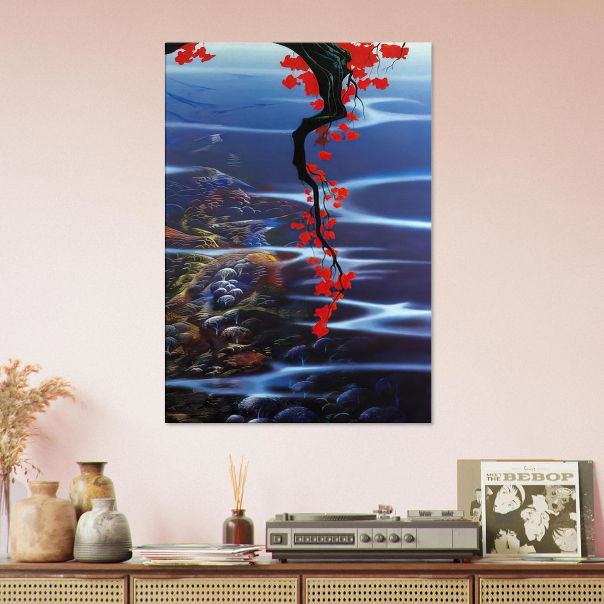 Red Leaves Canvas | Eyvind Earle Canvas | Eyvind Earle Prints