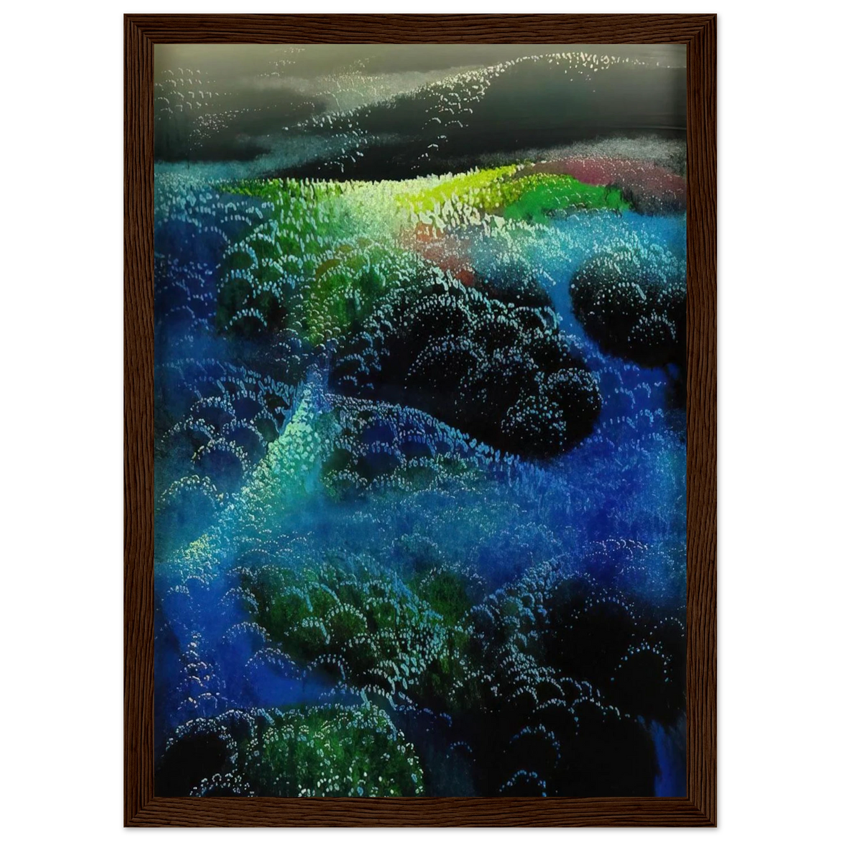 Fields Of Fog Framed Poster | Eyvind Earle Framed Prints Wall Art | Eyvind Earle Prints