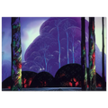 Purple Sunset Poster | Eyvind Earle Poster | Eyvind Earle Prints