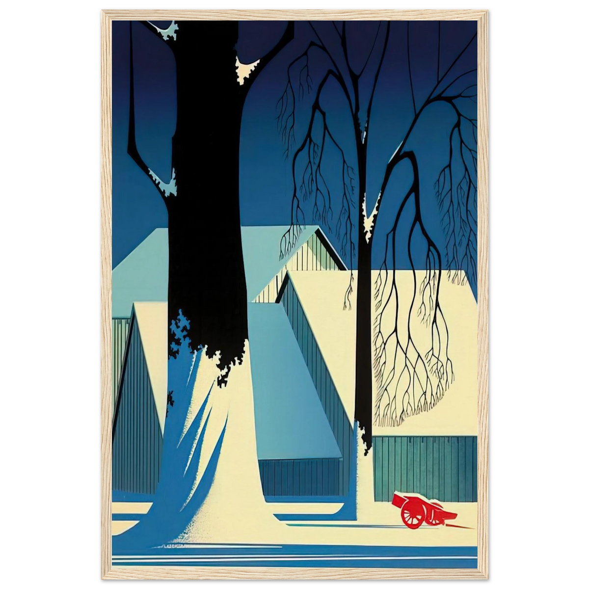 Turquoise Framed Poster | Eyvind Earle Framed Prints Wall Art | Eyvind Earle Prints
