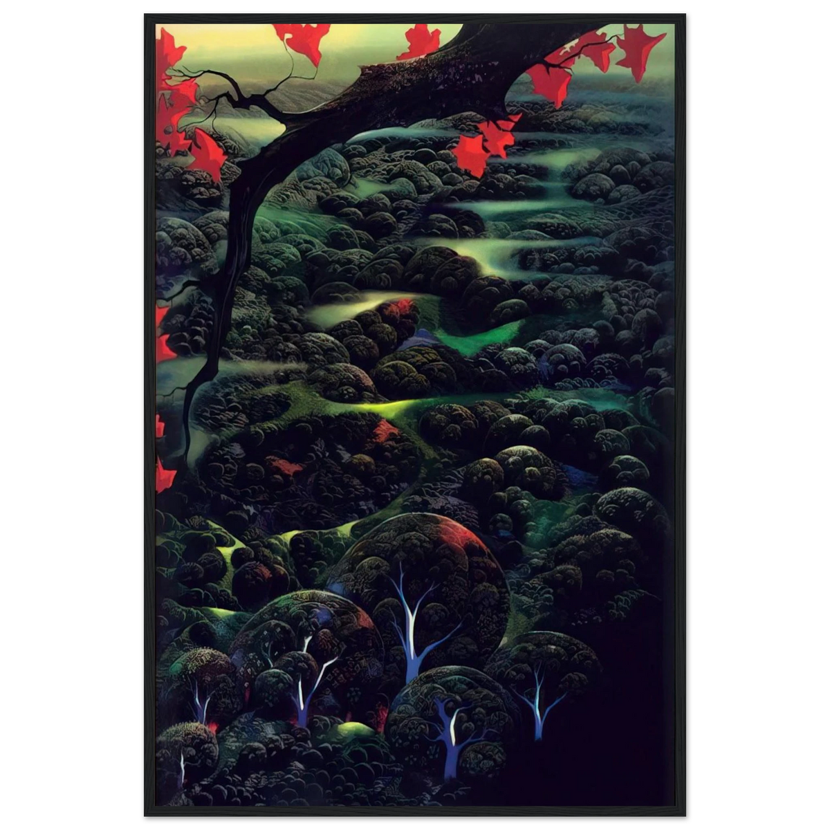 California Memories Framed Poster | Eyvind Earle Framed Prints Wall Art | Eyvind Earle Prints