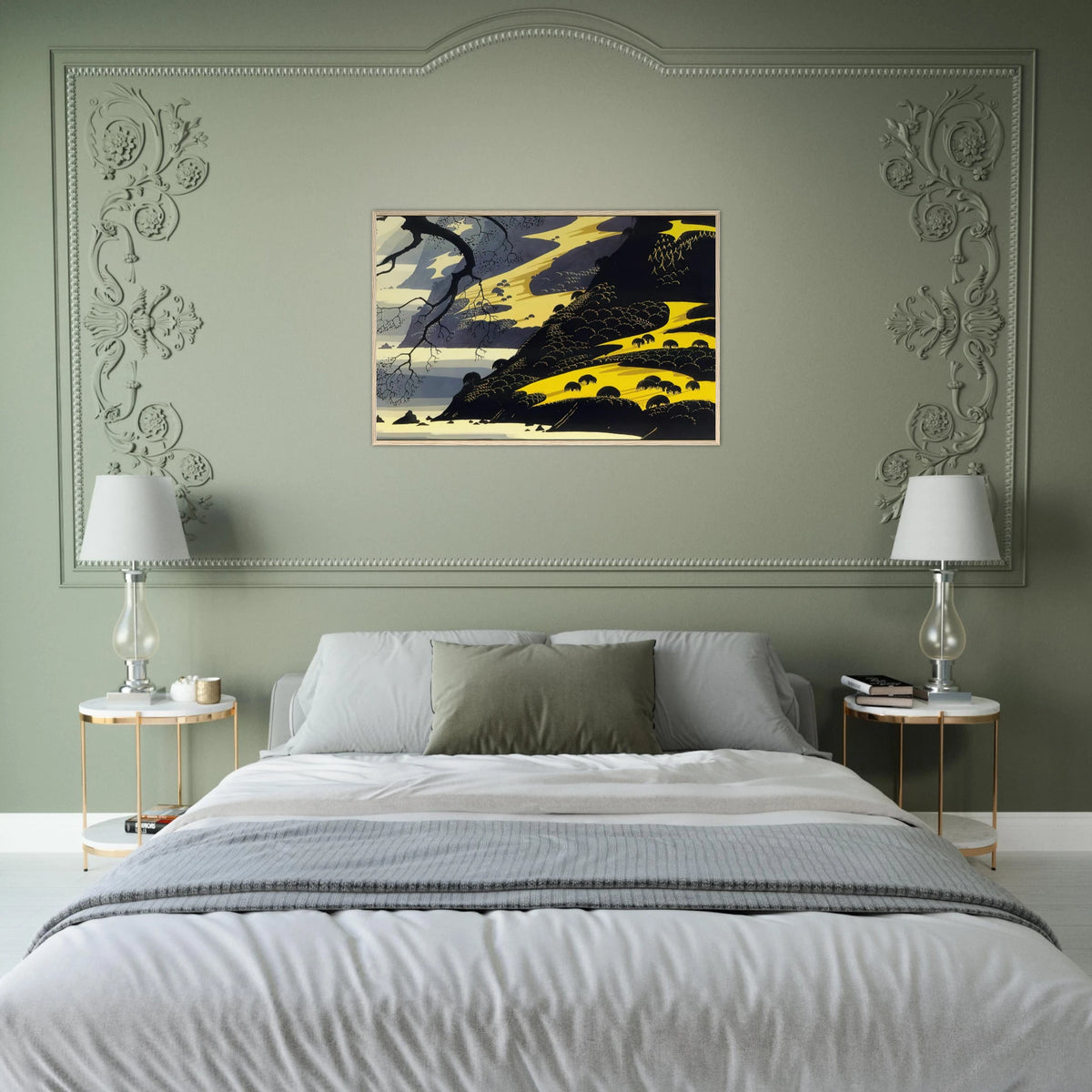 Coastal Fog Framed Poster | Eyvind Earle Framed Prints Wall Art | Eyvind Earle Prints