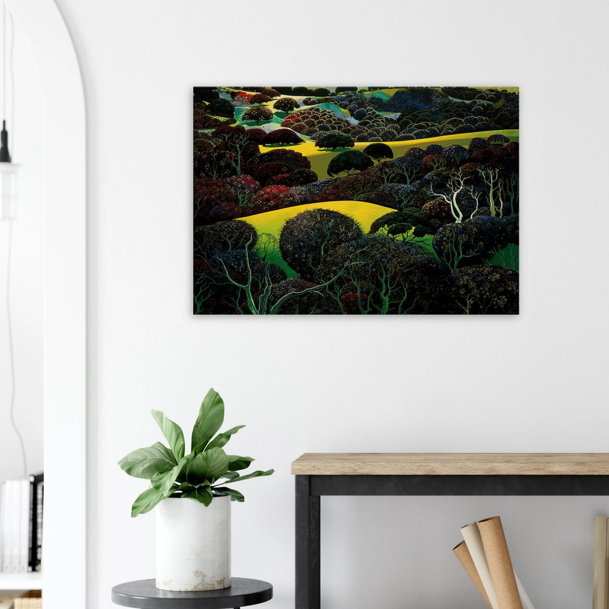 Santa Ynez Memories Canvas | Eyvind Earle Canvas | Eyvind Earle Prints