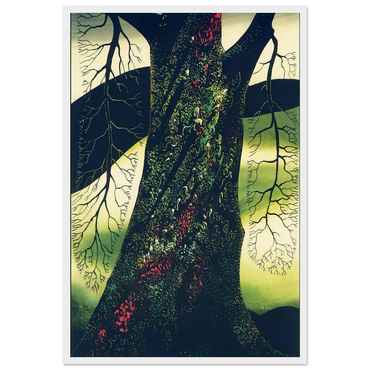 Oak Tree Framed Poster | Eyvind Earle Framed Prints Wall Art | Eyvind Earle Prints