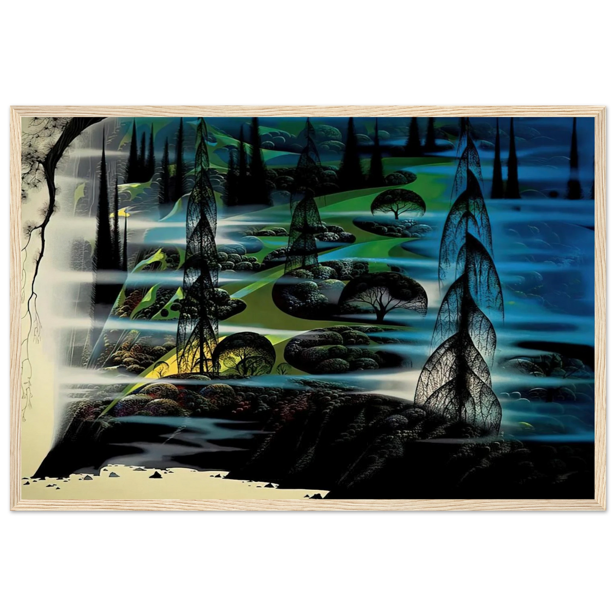 Beauty Beyond Believing Framed Poster | Eyvind Earle Framed Prints Wall Art | Eyvind Earle Prints