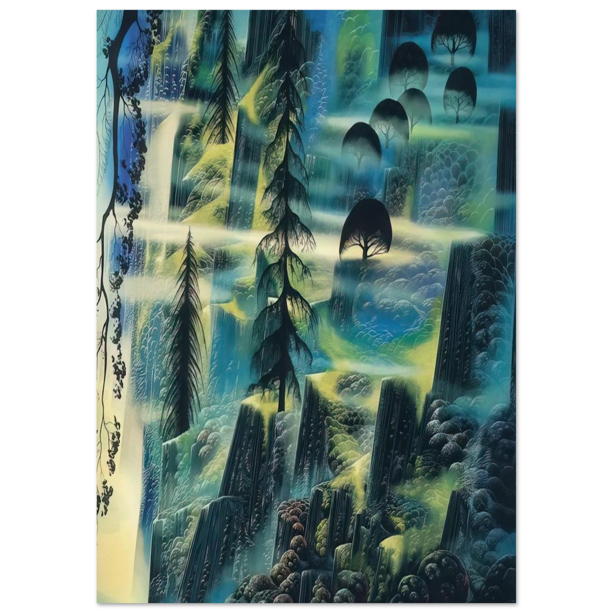 Where Eagles Fly Poster | Eyvind Earle Poster | Eyvind Earle Prints