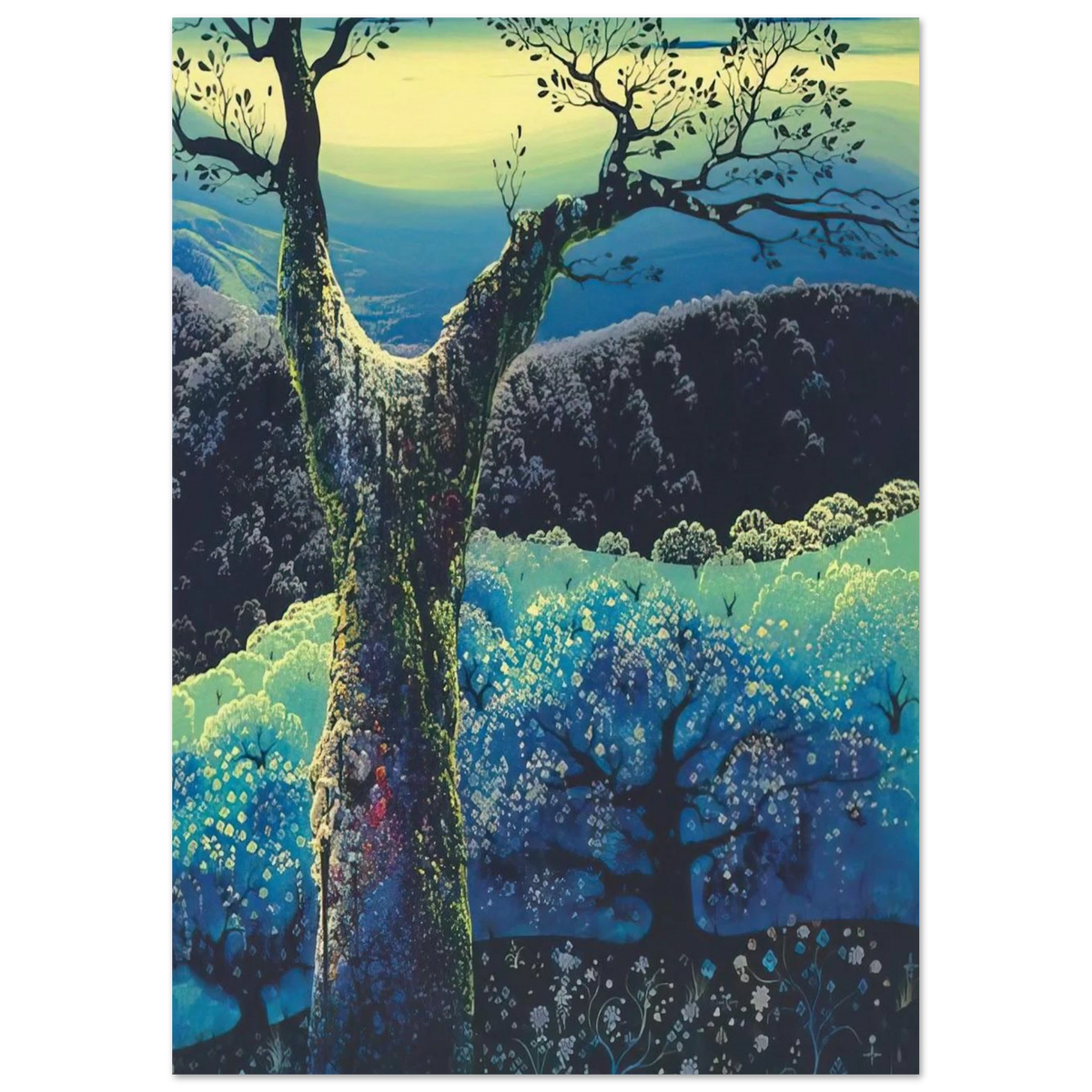 Orchard in Bloom Poster | Eyvind Earle Poster | Eyvind Earle Prints