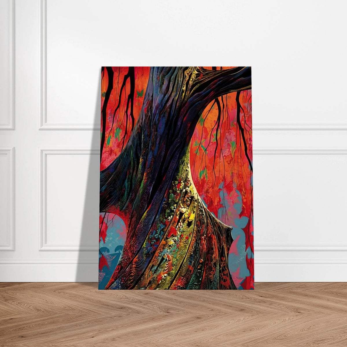 Fire red and gold Canvas | Eyvind Earle Canvas | Eyvind Earle Prints