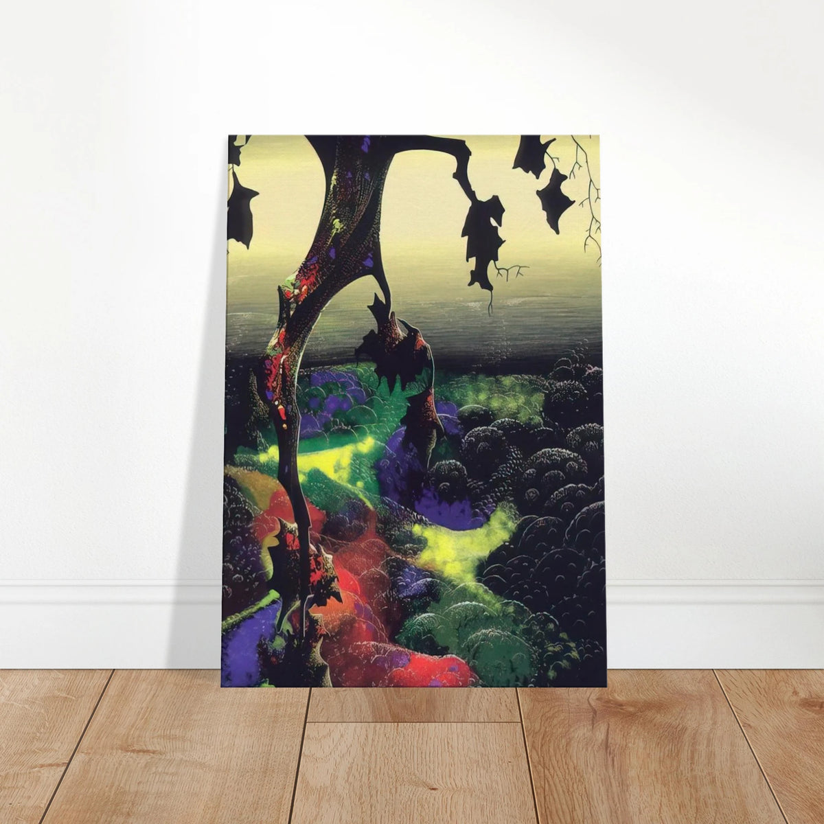 Crimson Red and Gold Canvas | Eyvind Earle Canvas | Eyvind Earle Prints