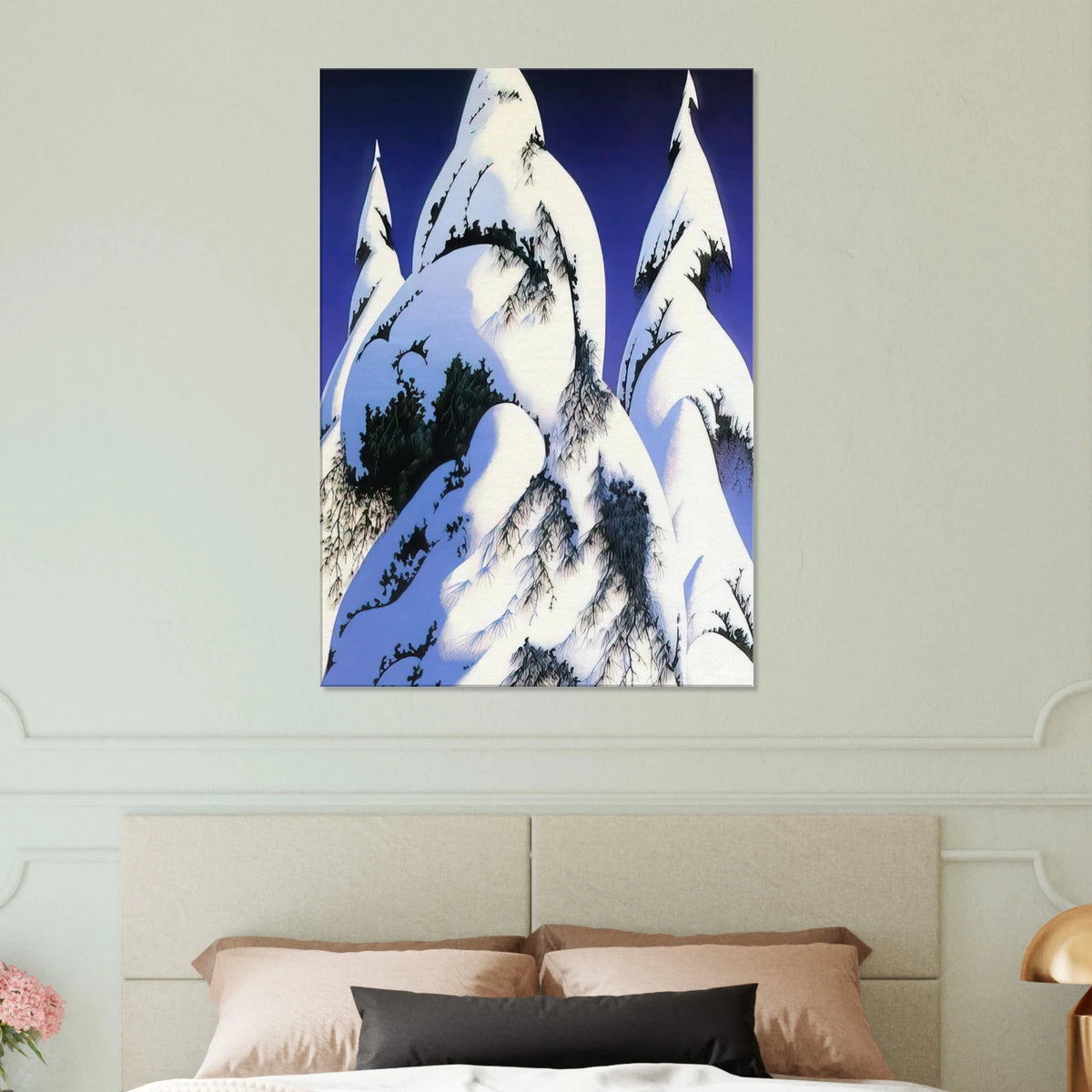 Snow Trees Canvas | Eyvind Earle Canvas | Eyvind Earle Prints