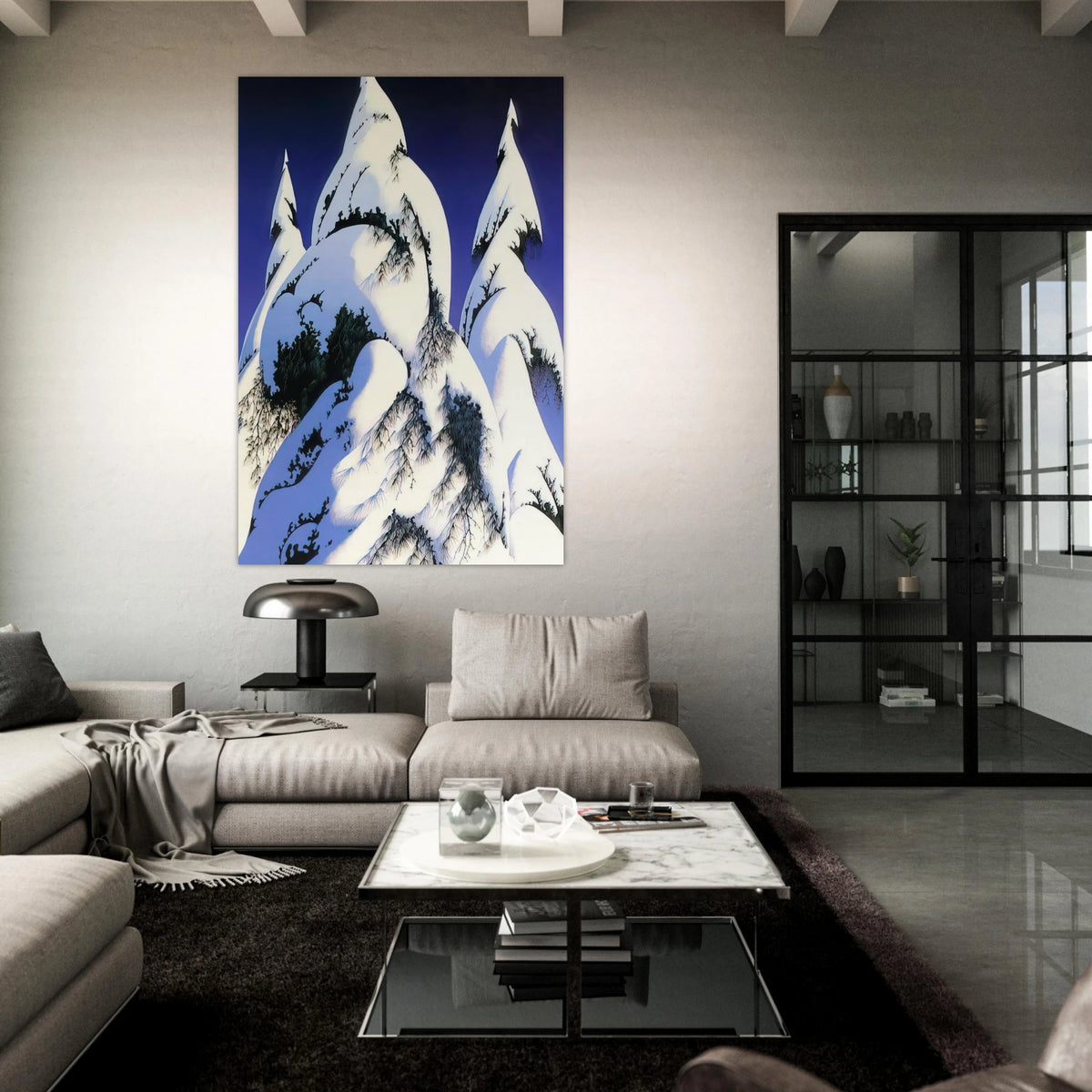 Snow Trees Poster | Eyvind Earle Poster | Eyvind Earle Prints
