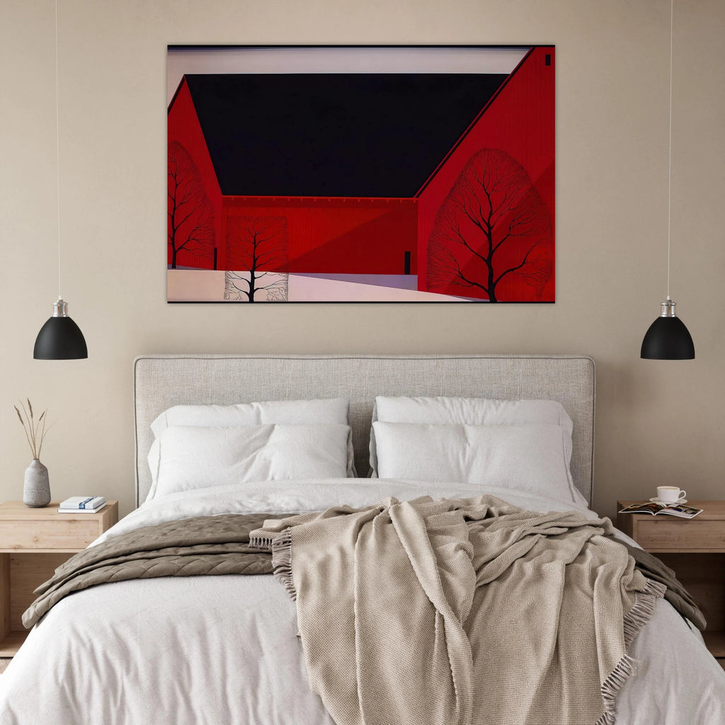 Western Barns Poster | Eyvind Earle Poster | Eyvind Earle Prints
