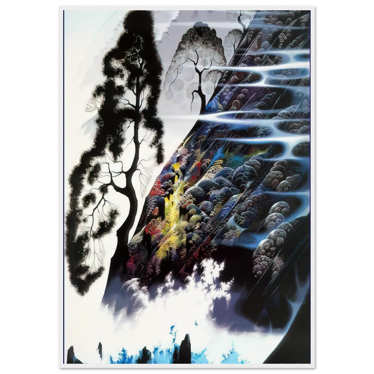 Radient Splendor Framed Poster | Eyvind Earle Framed Prints Wall Art | Eyvind Earle Prints
